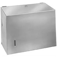 Bradley Bx 6" x 11" x 8" Surface Mount Stainless Steel Towel Dispenser