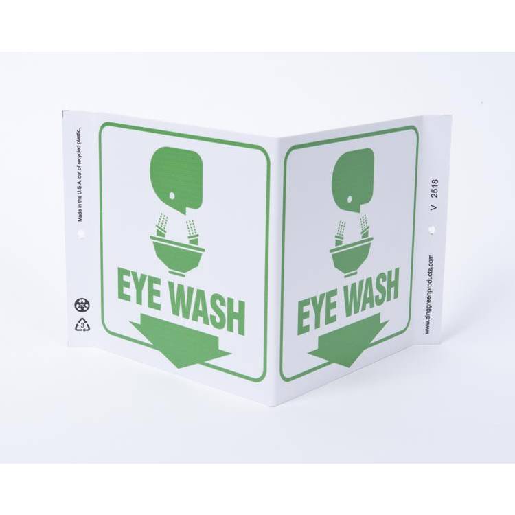 ZING Eco Safety V Sign, 7X12- Model 2518
