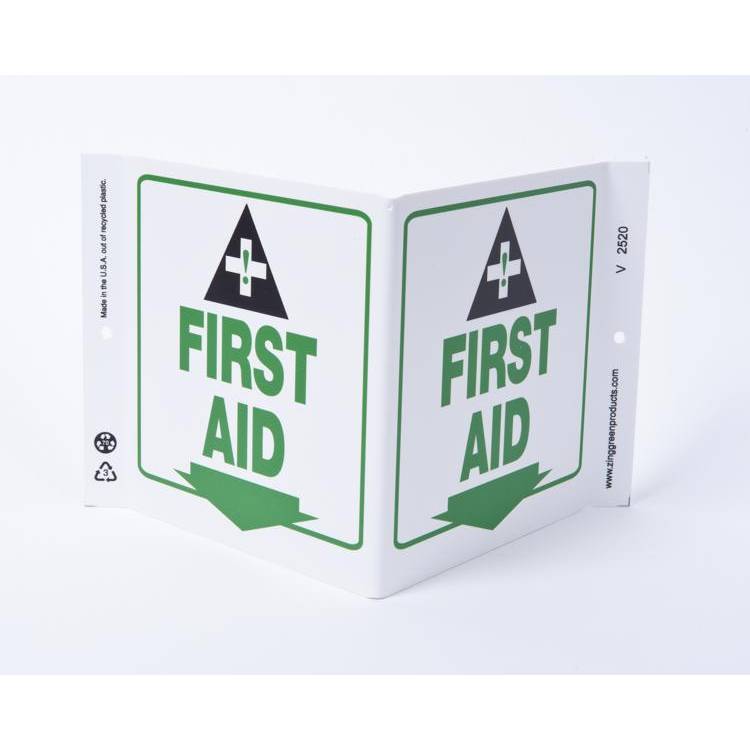 ZING Eco Safety V Sign, 7X12- Model 2520
