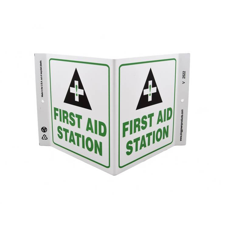 ZING Eco Safety V Sign, 7X12- Model 2522