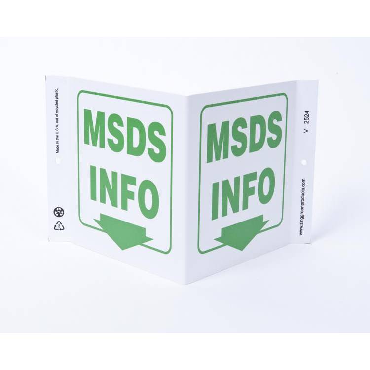 ZING Eco Safety V Sign, 7X12- Model 2524