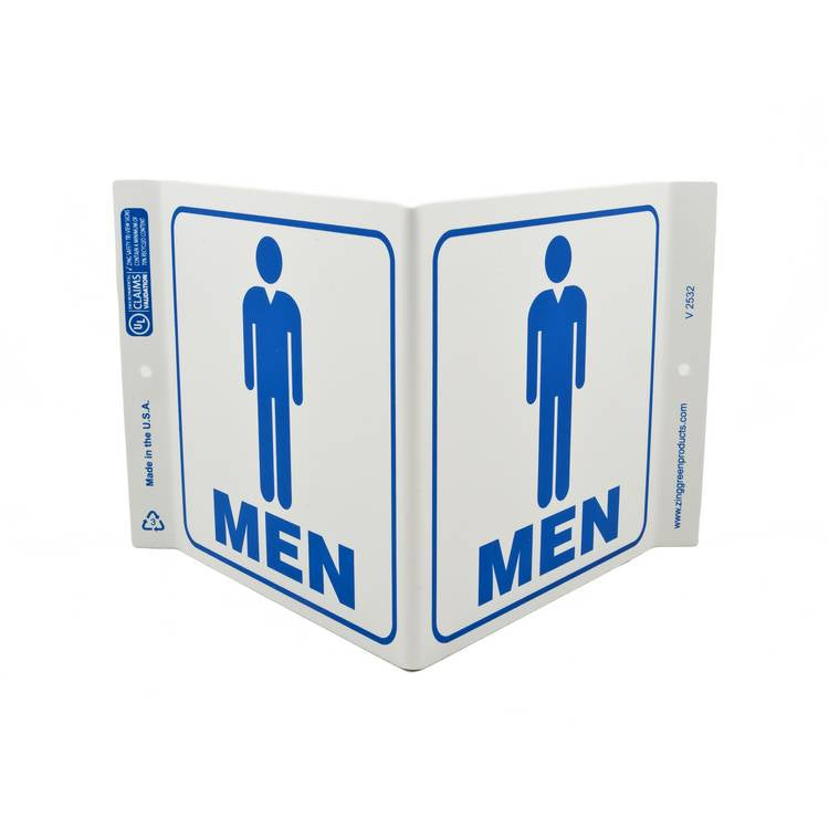 ZING Eco Public Facility V Sign, 7X12- Model 2532