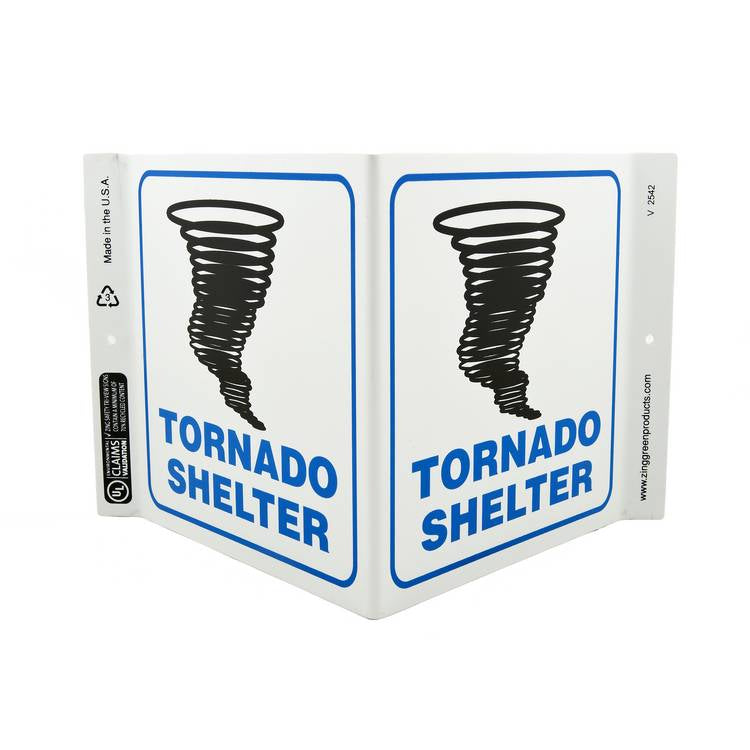 ZING Eco Safety V Sign, 7X12- Model 2542