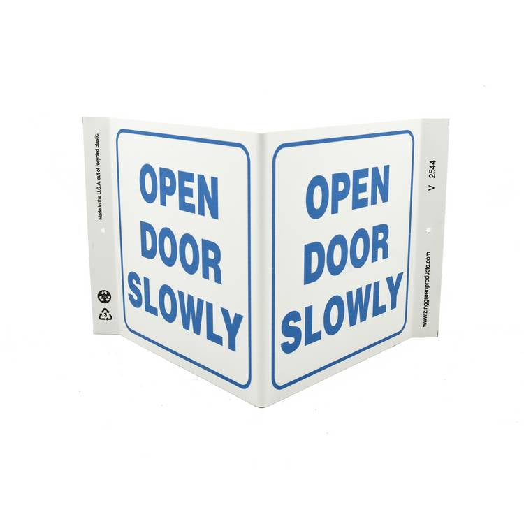 ZING Eco Safety V Sign, 7X12- Model 2544
