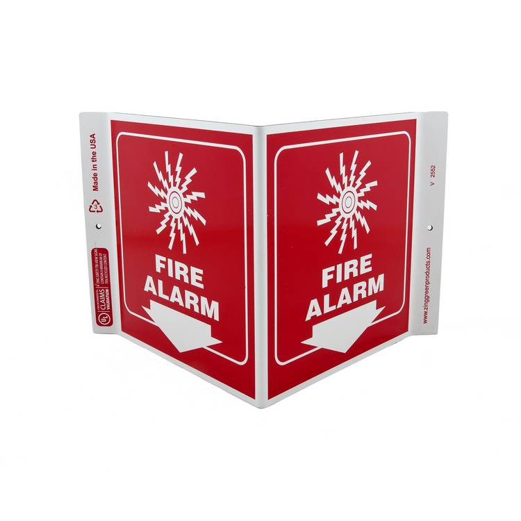 ZING Eco Safety V Sign, 7X12- Model 2552