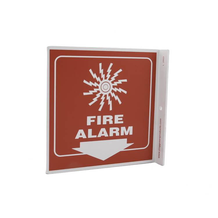 ZING Eco Safety L Sign, 7X7- Model 2553