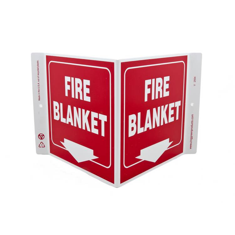 ZING Eco Safety V Sign, 7X12- Model 2554