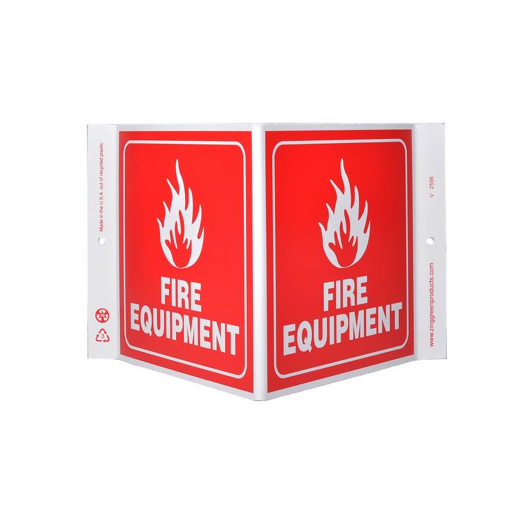 ZING Eco Safety V Sign, 7X12- Model 2556