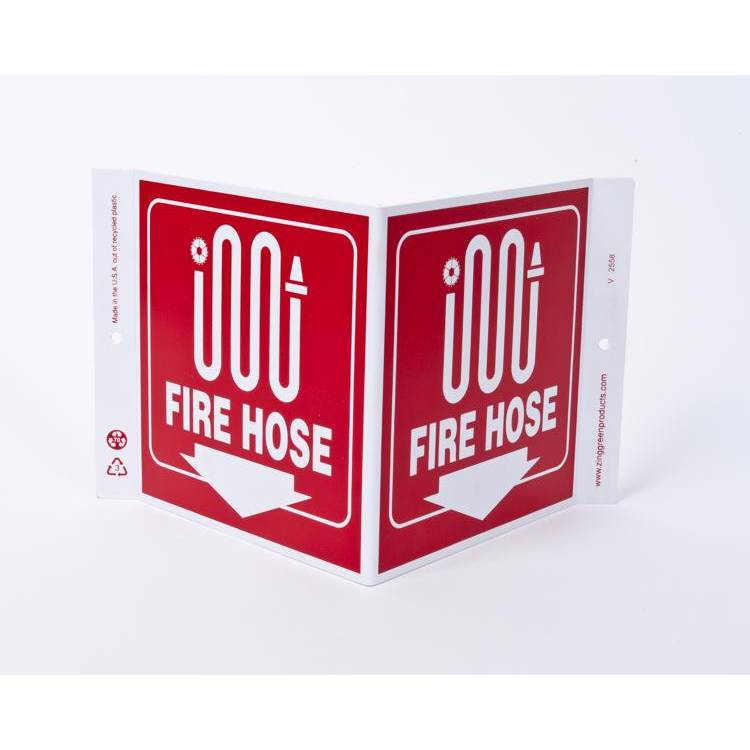 ZING Eco Safety V Sign, 7X12- Model 2558