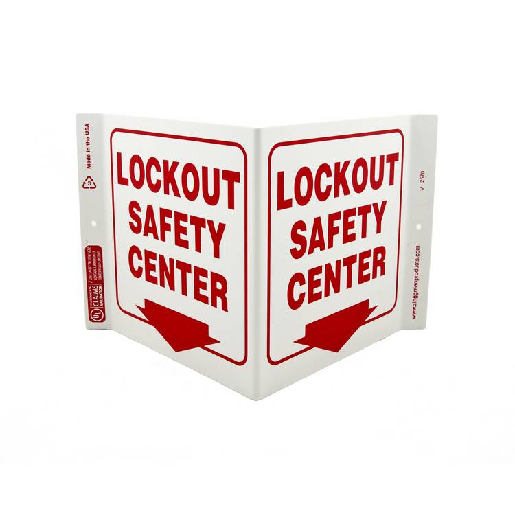 ZING Eco Safety V Sign, 7X12- Model 2570
