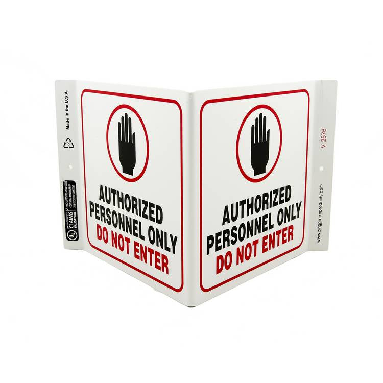 ZING Eco Safety V Sign, 7X12- Model 2576