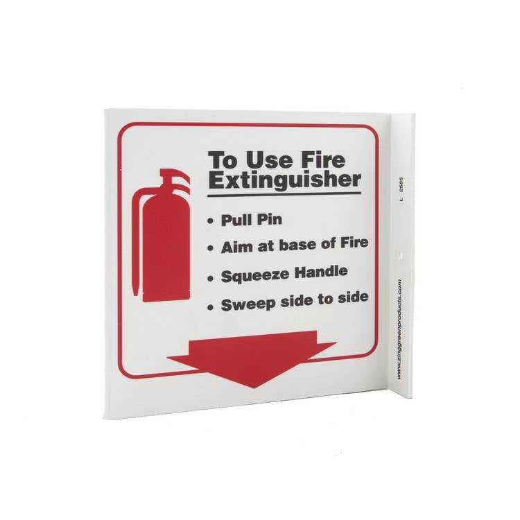 ZING Eco Safety L Sign, 7X7- Model 2585