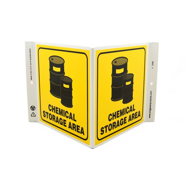 ZING Eco Safety V Sign, 7X12- Model 2588
