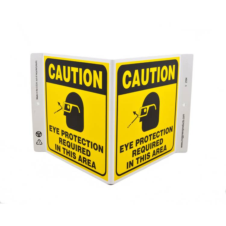 ZING Eco Safety V Sign, 7X12- Model 2594