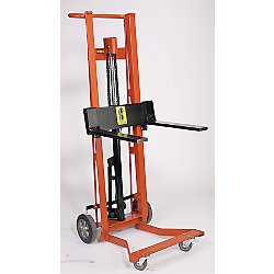 18" x 3" Four Wheeled Hydraulic Steel Pedalift w/ 54" Raised Height