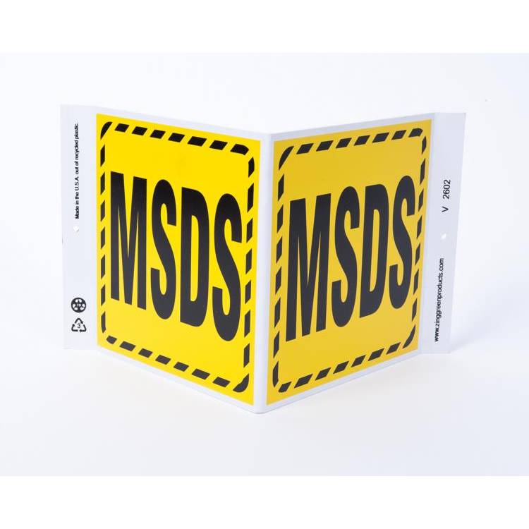 ZING Eco Safety V Sign, 7X12- Model 2602