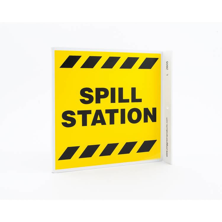 ZING Eco Safety L Sign, 7X7- Model 2605