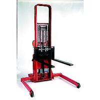 Thumbnail for 1,500-lbs Capacity Powered Adjustable Leg Fork Stacker w/ 64