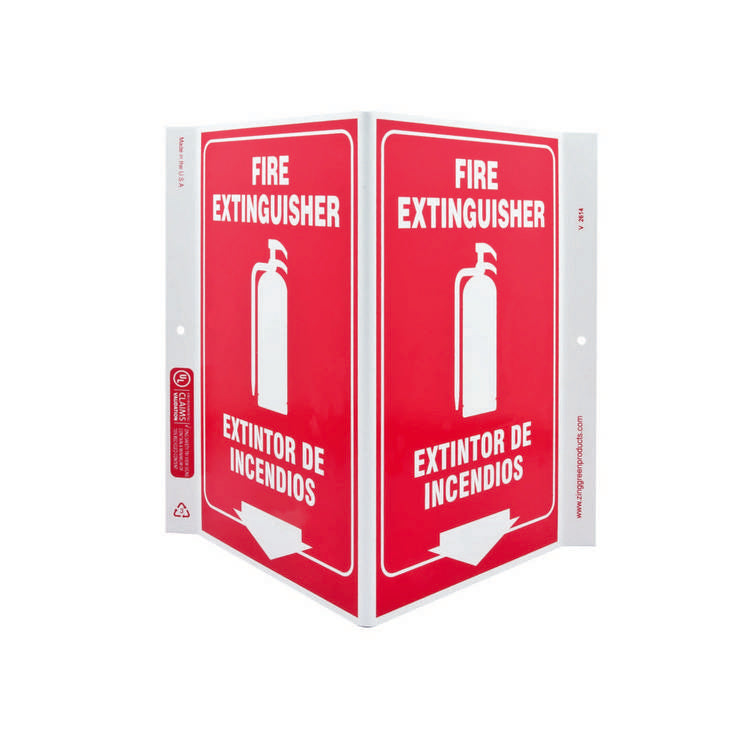 ZING Eco Safety V Sign, 11X10.6- Model 2614
