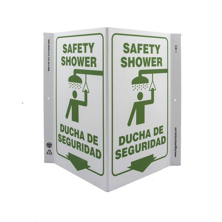 ZING Eco Safety V Sign, 11X10.6- Model 2618