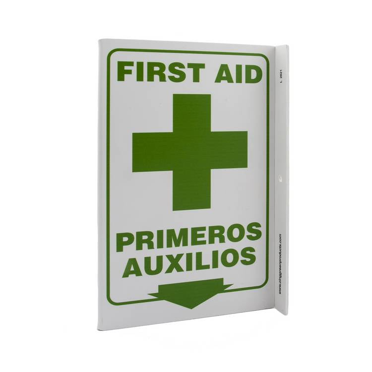 ZING Eco Safety L Sign, 11X8- Model 2621