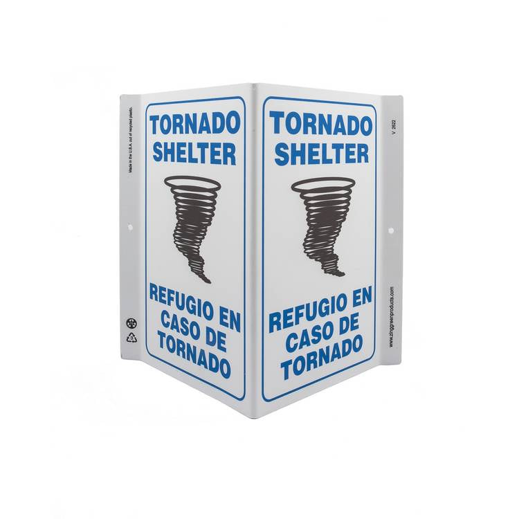 ZING Eco Safety V Sign, 11X10.6- Model 2622