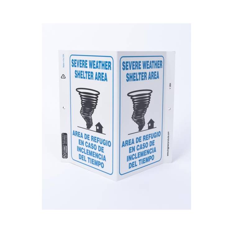 ZING Eco Safety V Sign, 11X10.6- Model 2624