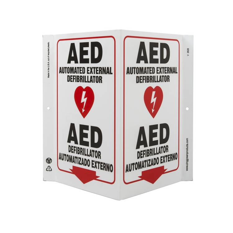 ZING Eco Safety V Sign, 11X10.6- Model 2626