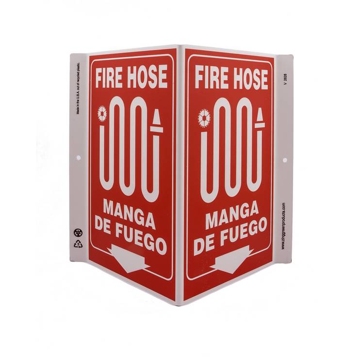 ZING Eco Safety V Sign, 11X10.6- Model 2628