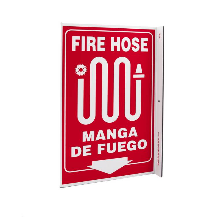 ZING Eco Safety L Sign, 11X8- Model 2629