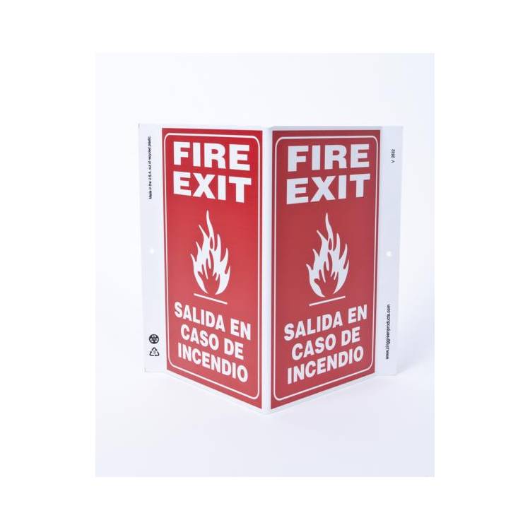 ZING Eco Safety V Sign, 11X10.6- Model 2632