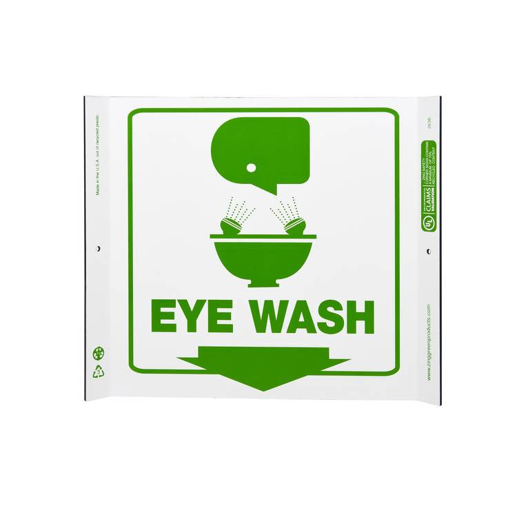 ZING Eco Safety Corner Sign, 10X10- Model 2636