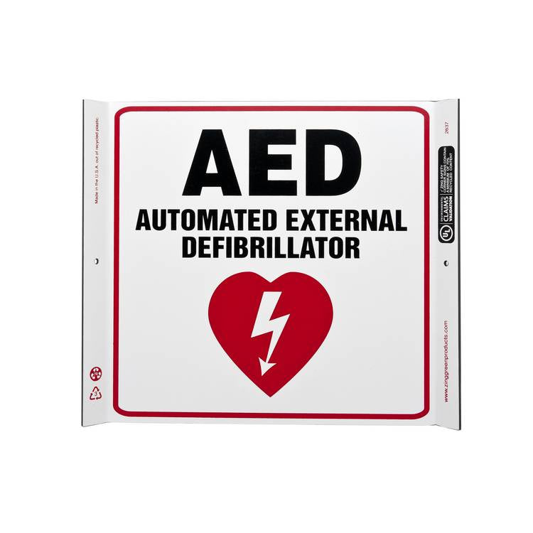 ZING Eco Safety Corner Sign, 10X10- Model 2637