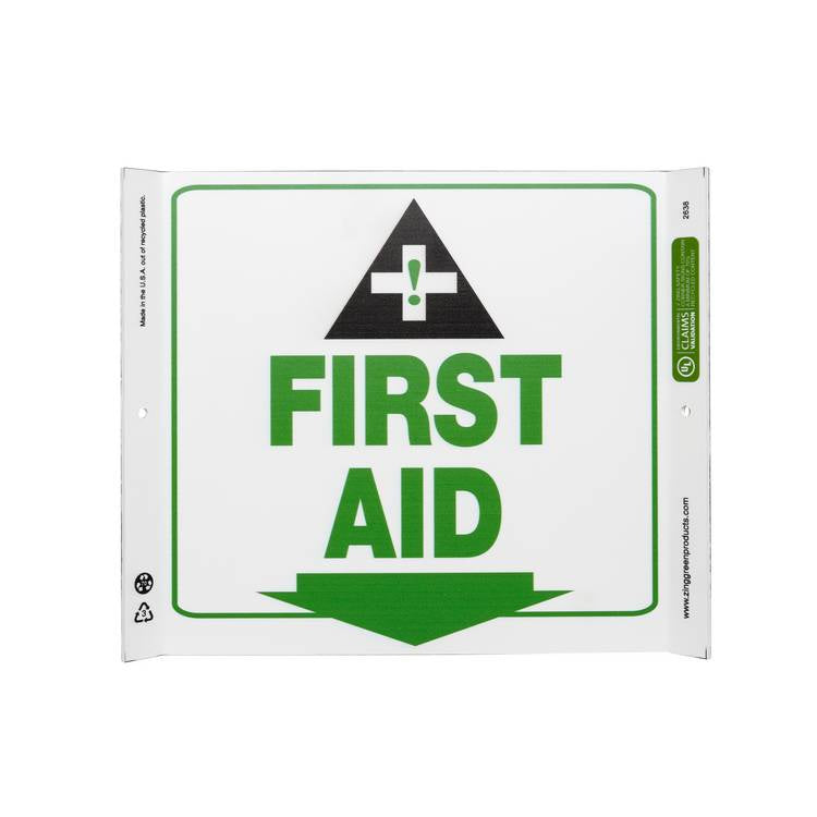 ZING Eco Safety Corner Sign, 10X10- Model 2638