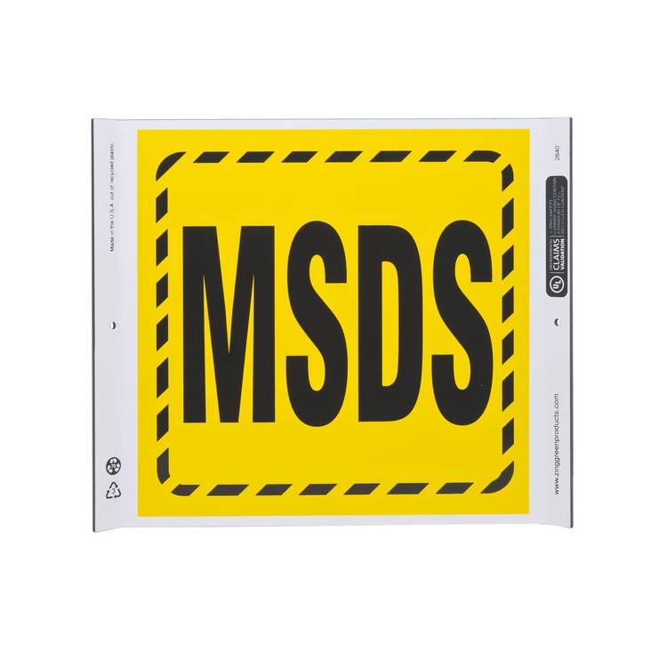 ZING Eco Safety Corner Sign, 10X10- Model 2640