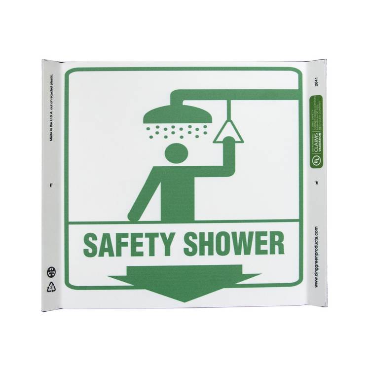 ZING Eco Safety Corner Sign, 10X10- Model 2641