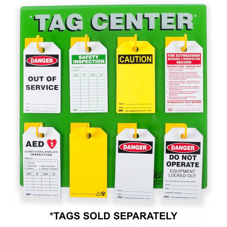 ZING Safety Tag Center, 8 Hook- Model 2670