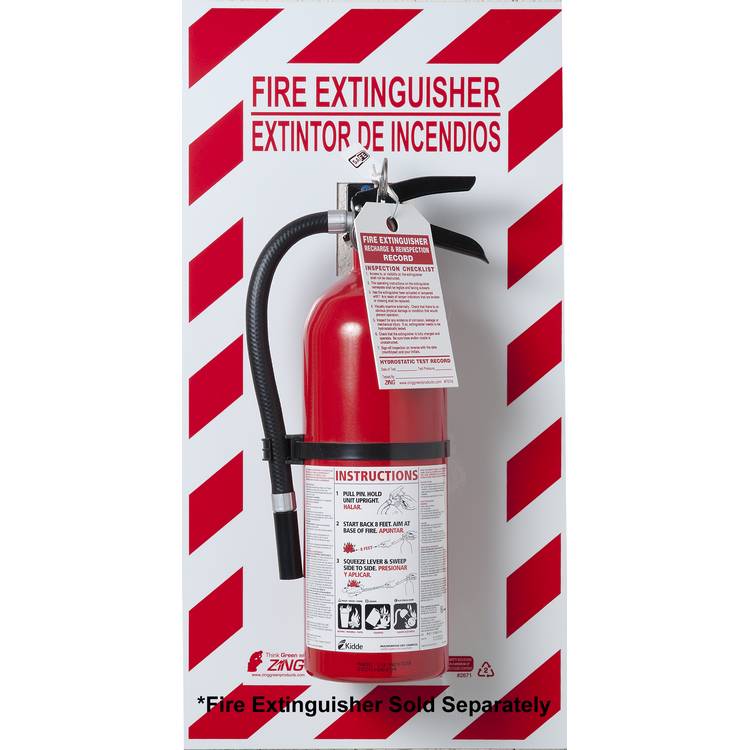 ZING Fire Extinguisher Backplate- Model 2671