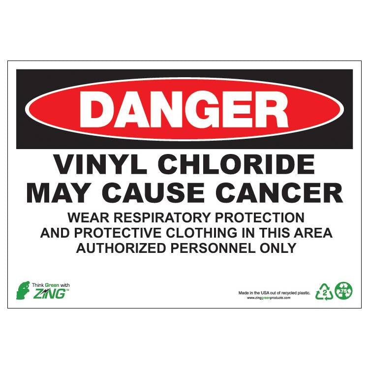 ZING Eco GHS Sign, Danger, 10X14- Model 2673