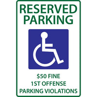 Thumbnail for ZING Eco Parking Sign, 18X12, EGP- Model 2678