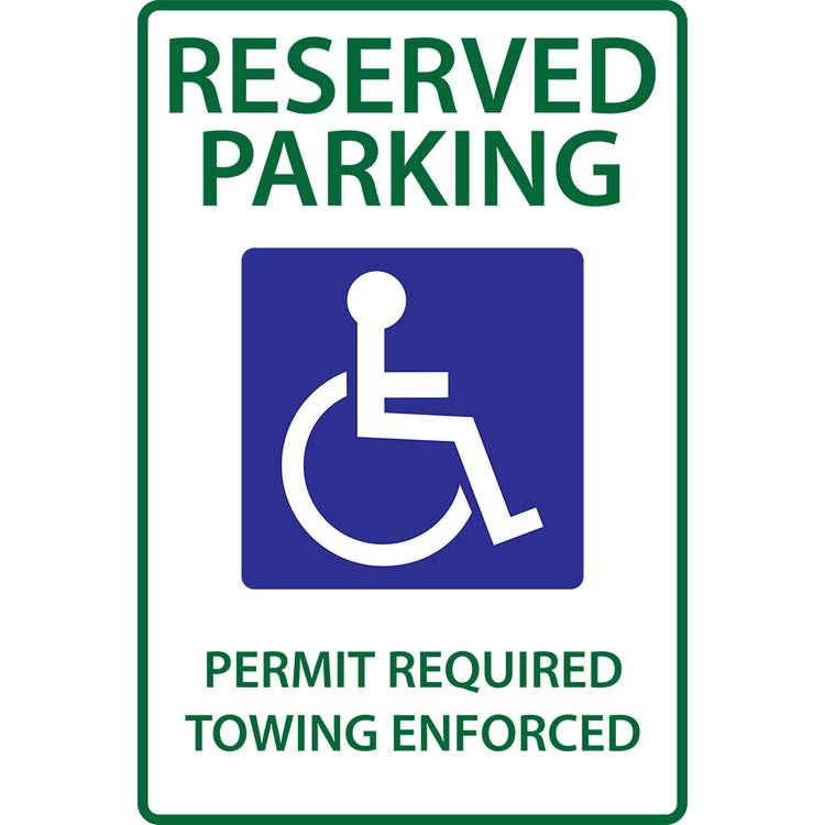 ZING Eco Parking Sign, 18X12, EGP- Model 2679