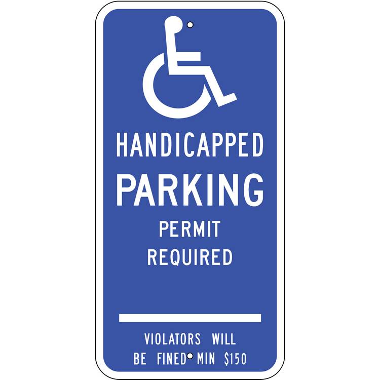 ZING Eco Parking Sign, 24X12, EGP- Model 2683