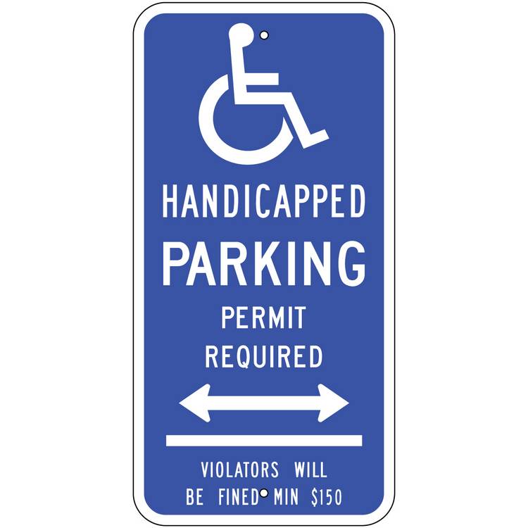 ZING Eco Parking Sign, 24X12, EGP- Model 2684