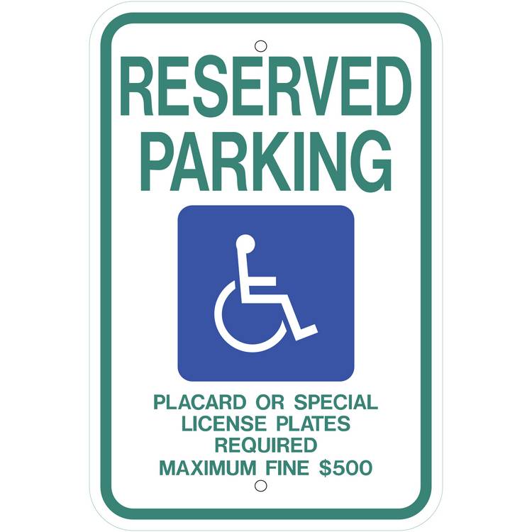 ZING Eco Parking Sign, 18X12, EGP- Model 2688