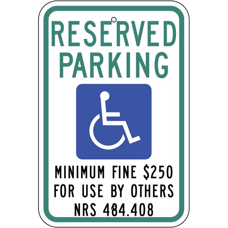 ZING Eco Parking Sign, 18X12, EGP- Model 2695