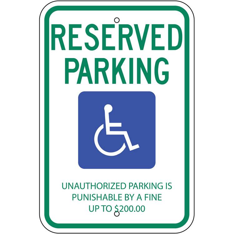 ZING Eco Parking Sign, 18X12, EGP- Model 2703