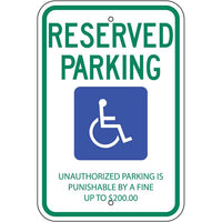 Thumbnail for ZING Eco Parking Sign, 18X12, EGP- Model 2703