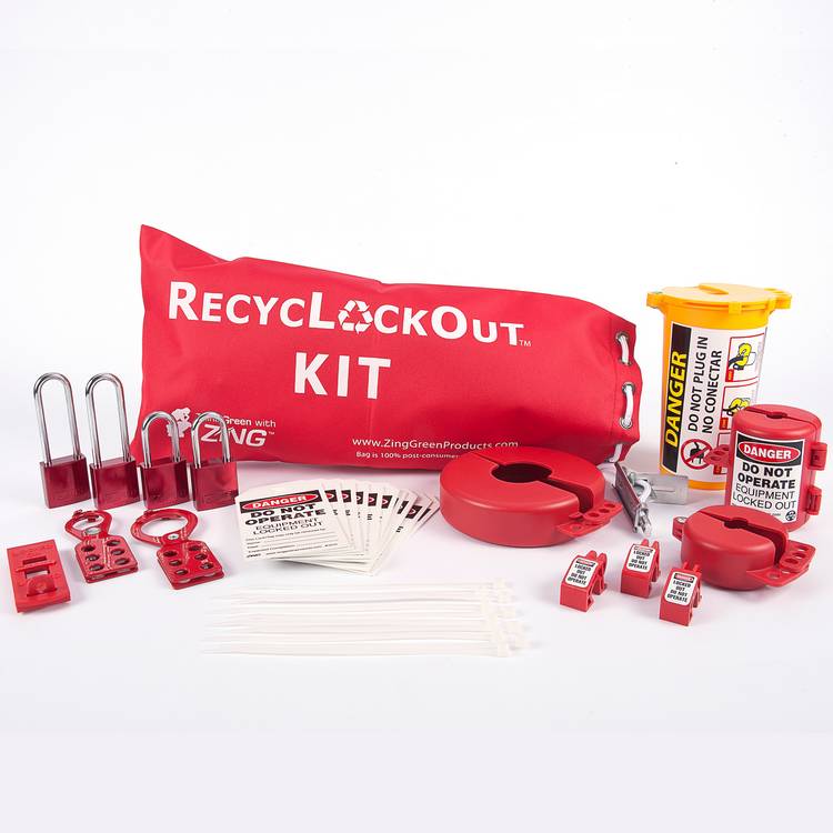 ZING Lockout Tagout Kit, 35 Components- Model 2724