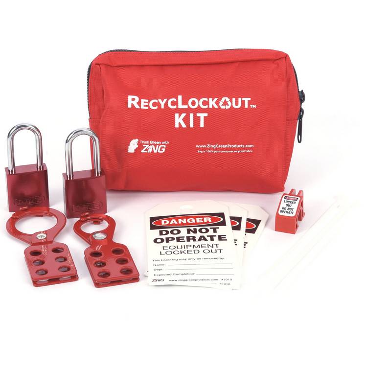 ZING Lockout Tagout Kit, 11 Component- Model 2731