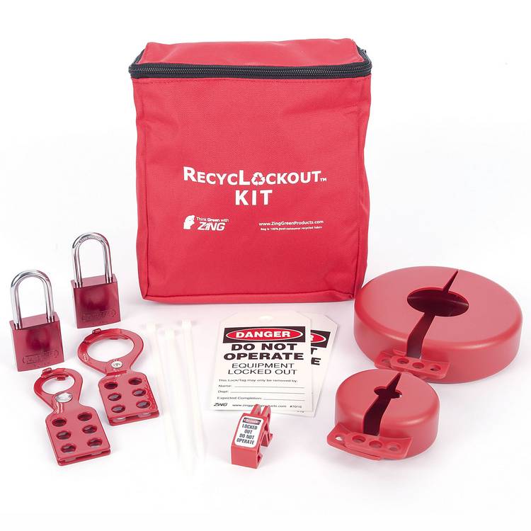 ZING Lockout Tagout Kit, 12 Component- Model 2732